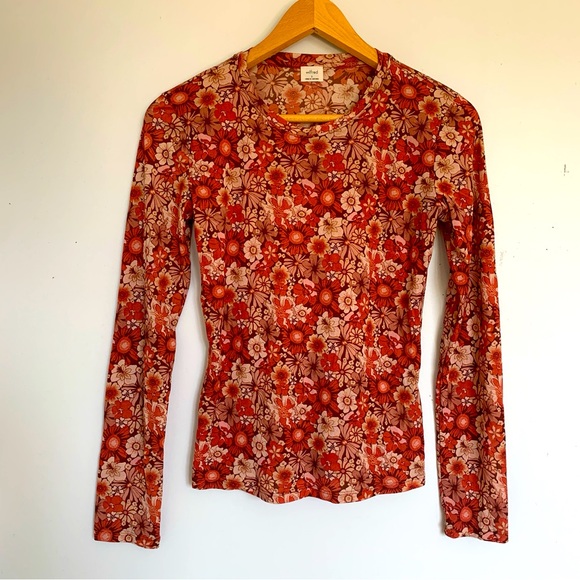 WILFRED FLORAL LONG SLEEVED TOP - Picture 2 of 7